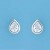 SPC 7mm CZ TEARDROP STUDS              =
