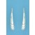 SPC 3 CZ SET CURVED TEARDROP EARRINGS