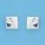 SPC 3mm CZ SET 9mm POLISHED SQ.STUDS   =