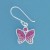 SPC FADING PINK CRYST.BUTTERFLY EARRING=