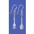 SPC FANCY HANDLED SPOON/FORK EARRINGS  =