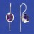 SPC OVAL PURPLE STONE WIRE FIT.DROPS   =