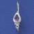 SPC TEARDROP PURPLE STONE/CRYSTAL DROPS=