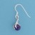 SPC AMETHYST BALL/CLAW DROP EARRINGS