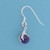 SPC AMETHYST BALL/CLAW DROP EARRINGS