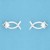 SPC SMALL ALPHA SYMBOL STUD EARRINGS   =