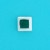 SPC 7mm SQ MALACHITE STUD/PLAIN RIM