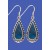 SPC RECON.TURQUOISE TEARDROP EARRINGS  =