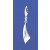 SPC RIDGED SCIMITAR DROP EARRINGS      =