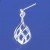 SPC OPENWORK WIRE TEARDROP EARRINGS    =