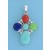 SPC MULTI STONE CROSS PENDANT