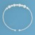 SPC 4 LASER/5 PLAIN BEADED CUFF BANGLE =