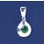 SPC BLUE STONE TEARDROP PENDANT