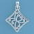SPC DIAMOND SHAPE FANCY CUTOUT PENDANT