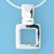 SPC 15mm FANCY CUTOUT SQUARE PENDANT   =