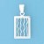 SPC WIGGLY BARS 18x8mm RECT.PENDANT