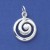 SPC 17mm CAST ROUND DOMED SPIRAL PEND. =