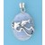 SPC DOLPHINS OVAL LACE AGATE PENDANT   =