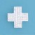 SPC 20mm PAVE SET CZ PLUS SIGN PENDANT