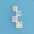 SPC MULTI-COL.SQUARE FANCY STONE PENDANT