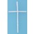SPC 64x38mm CZ SET SKINNY CROSS
