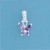 SPC PURPLE STONE BUTTERFLY PENDANT     =