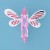 SPC PINK CZ/ENAMEL BUTTERFLY PENDANT