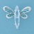 SPC BLUE CZ/ENAMEL BUTTERFLY PENDANT