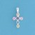 SPC 15x11mm MULTI-STONE CROSS          =