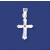 SPC 15x12mm CZ STONE BAGETTE CROSS     =