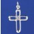 SPC CZ SET ROUNDED CUTOUT CROSS