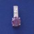 SPC 9mm PURPLE CZ/3 CHANNEL SET CZ PEND.