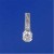 SPC 7mm ROUND CZ BAR PENDANT           =