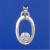 SPC OPEN OVAL PENDANT WITH WHITE CZ    =