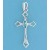 SPC MARQUIS BLUE STONE SET FANCY CROSS =
