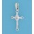 SPC RECTANGULAR CZ SET FANCY CROSS     =