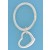 SPC OVAL SPLITRING TIF HEART KEYRING   =