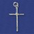 SPC 24x15x1.7x1.7mm SMALL ENGRAVED CROSS