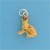 SPC SITTING UP PAINTED TABBY CAT CHARM =