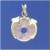 SPC 2 DOLPHINS HOLDING PINK STONE PEND.