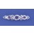 SPC 3 OVAL AMETHYST STONE CELTIC BROOCH=