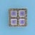 SPC AMETHYST/MARCASITE SQUARE PENDANT