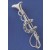 SPC MARCASITE H/SHOE AND STIRRUP BROOCH=