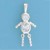 SPC CZ BOY BEAD DOLLY PENDANT          =