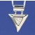 SPC FANCY TRIANGLE CZ PENDANT          =