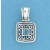 SPC SQ.SYN.TOPAZ FILLIGREE SQ.PENDANT