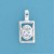 SPC OPEN SQ. OVAL CZ PENDANT