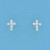 SPC 8mm CRYSTAL SET CROSS STUDSE-WHITE