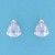 SPC CURVED TEARDROP LAVENDER CZ STUDS  =