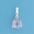 SPC CURVED TEARDROP LAVENDER CZ PENDANT=